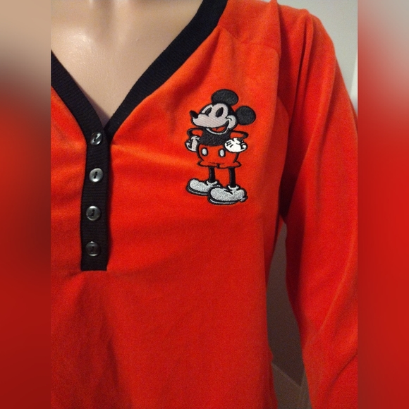 Disney Mickey Mouse 2 piece pajama set size L 12-14 - Picture 2 of 5